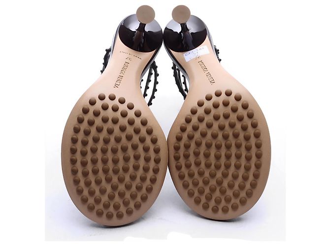 Sandali Bottega Veneta Lagoon Bubble Low in pelle marrone - vista 4
