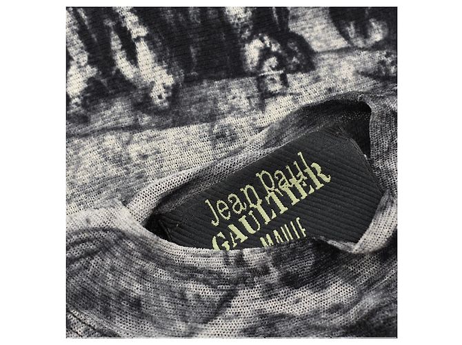 Jean Paul Gaultier Top de malla gris Colección Frida Kahlo - vista 4
