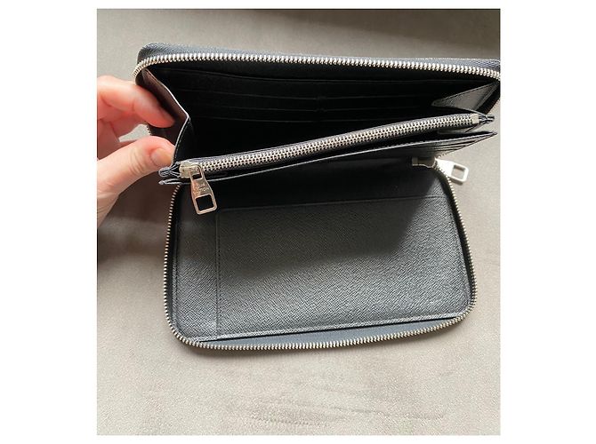 Louis Vuitton Zippy Organiser Damier Graphite Grigio - vista 10