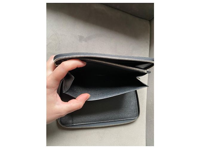 Louis Vuitton Zippy Organiser Damier Graphite Grigio - vista 11