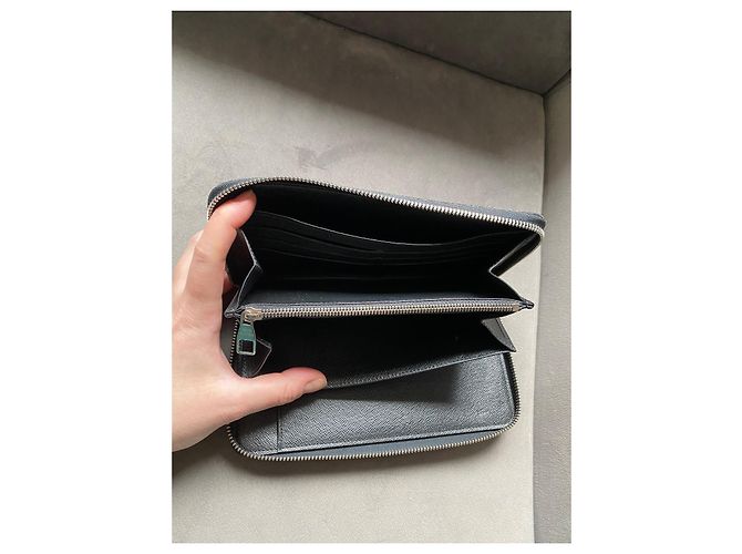 Louis Vuitton Zippy Organiser Damier Graphite Grigio - vista 12