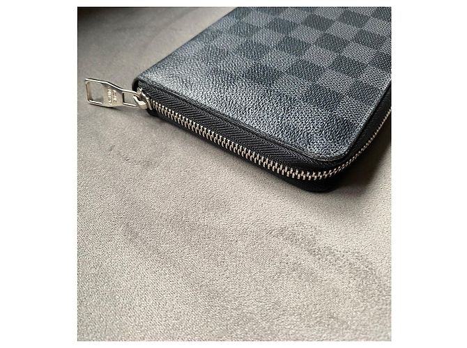 Louis Vuitton Zippy Organiser Damier Graphite Grigio - vista 4