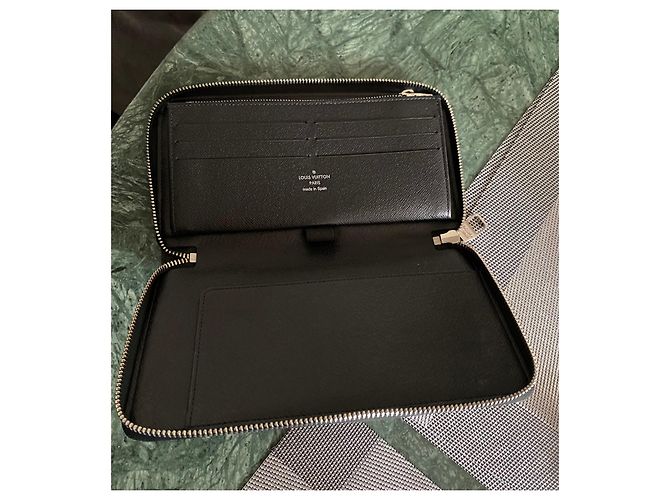 Louis Vuitton Zippy Organiser Damier Graphite Grigio - vista 8