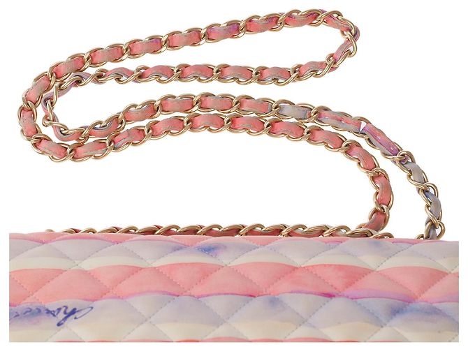 Sac Chanel Timeless/Classico in Pelle Multicolor - 101723 Multicolore - vista 10