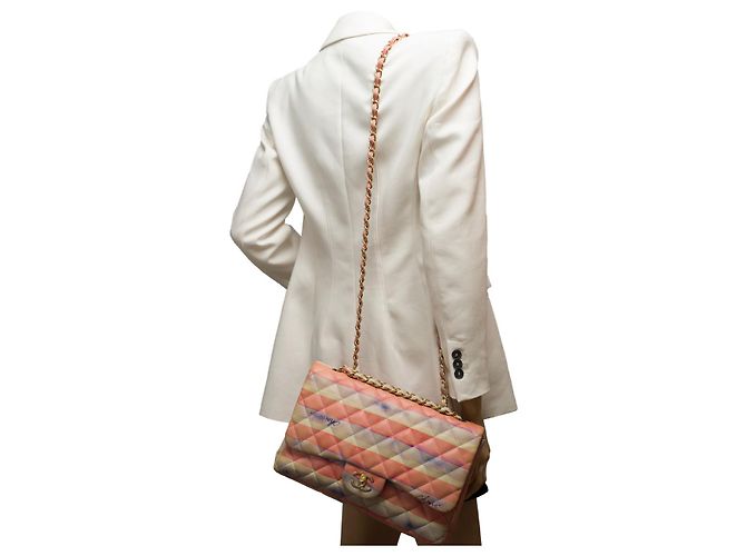 Sac Chanel Timeless/Classico in Pelle Multicolor - 101723 Multicolore - vista 13