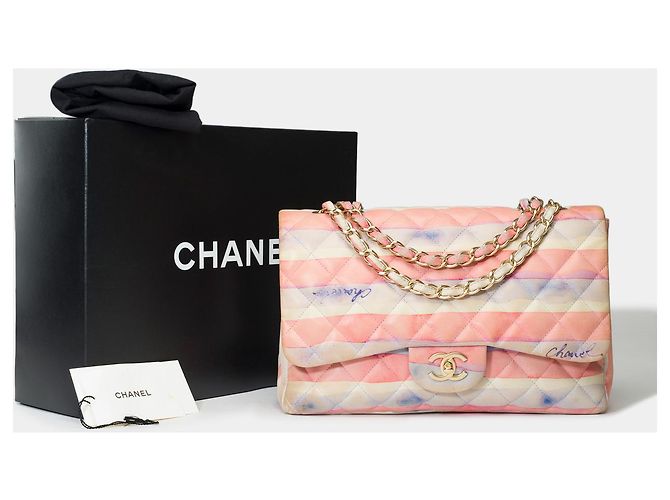 Sac Chanel Timeless/Classico in Pelle Multicolor - 101723 Multicolore - vista 2