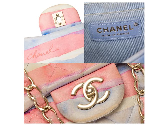 Sac Chanel Timeless/Classico in Pelle Multicolor - 101723 Multicolore - vista 7