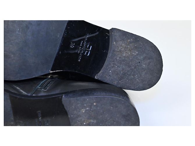 Botas Elisabetta Franchi de cuero negro - vista 5