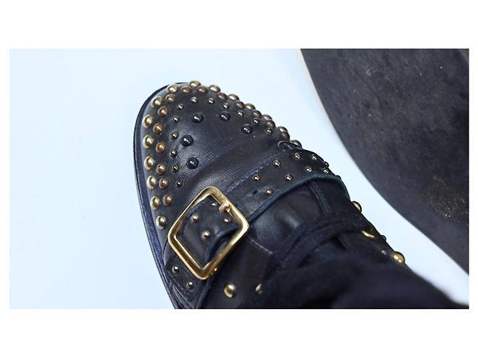 Botas Elisabetta Franchi de cuero negro - vista 6