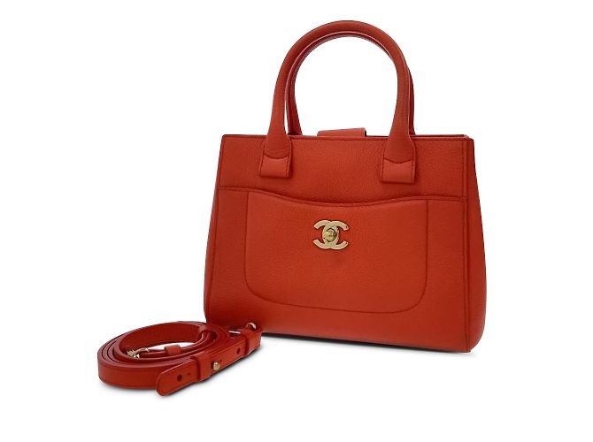 Borsa tote shopper mini neo executive rossa Chanel Rosso - vista 13