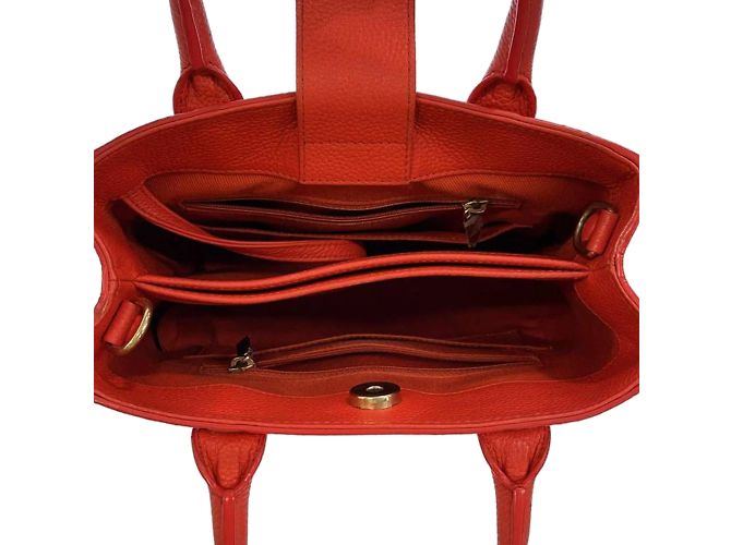 Borsa tote shopper mini neo executive rossa Chanel Rosso - vista 5