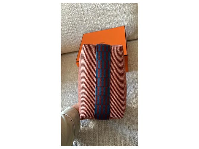 Borsa a mano Hermès Bride a Brac Grand Modèle GM Cotone Multicolore - vista 3