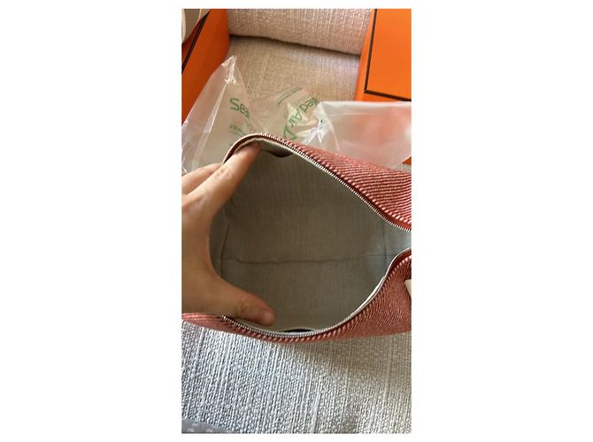 Borsa a mano Hermès Bride a Brac Grand Modèle GM Cotone Multicolore - vista 4