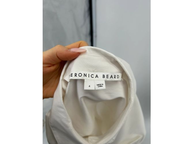 Veronica Beard top T.US 4 Cotone Bianco - vista 5