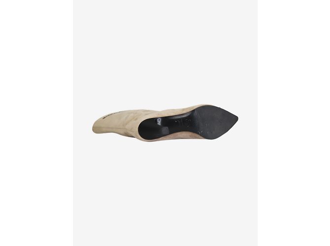 Gabrielle Chanel Botas de ante con punta neutra - talla UE 36.5 - vista 7