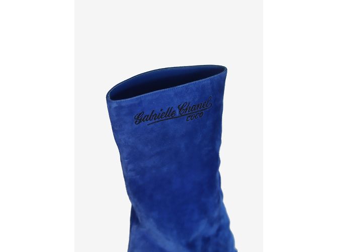 Gabrielle Chanel Blue suede pointed toe boots - size EU 36.5 - view 4