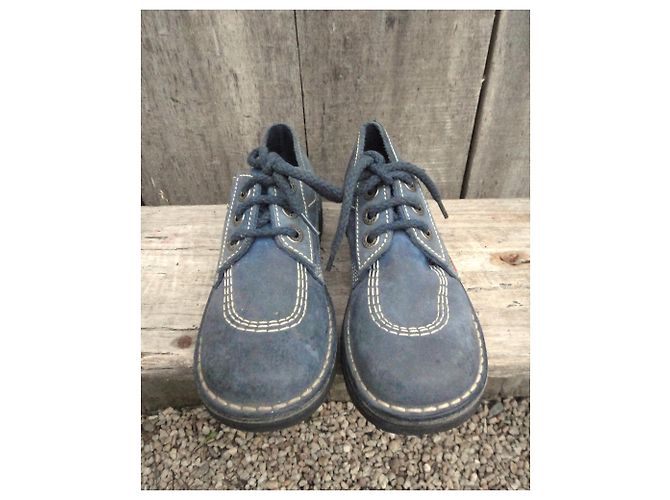 Autre Marque derby Kickers in pelle azzurro 35 Blu chiaro - vista 5
