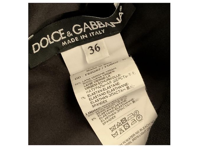 Dolce & Gabbana Midi Kleid aus Wolle schwarz - Ansicht 6