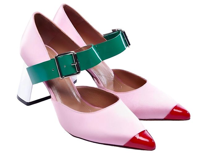Marni Riemchen-Pumps Rosa Seide Pink - Ansicht 2