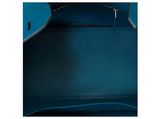 Hermès HERMES BIRKIN BAG 35 in Blue Leather - 101733 - view 9