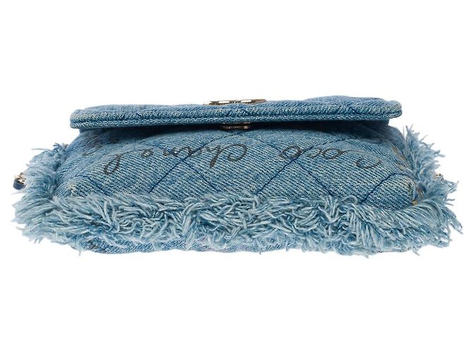 Sac CHANEL Wallet on Chain en Denim Bleu - 101725 - vue 10