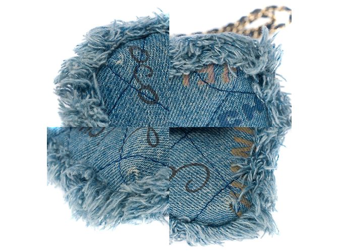 Sac CHANEL Wallet on Chain en Denim Bleu - 101725 - vue 11