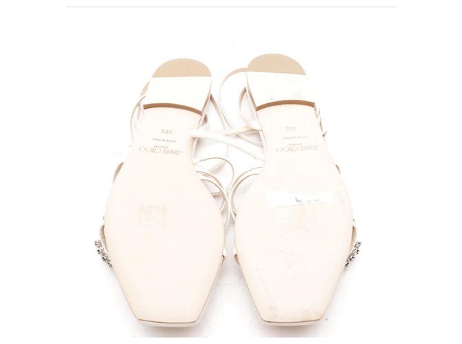 Sandali Jimmy Choo in pelle crema - vista 4