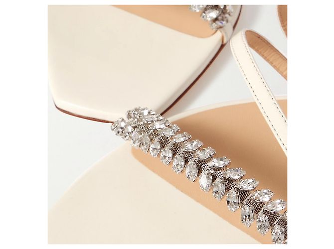 Sandali Jimmy Choo in pelle crema - vista 5