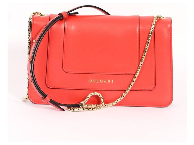 Bulgari Borsa BVLGARI Serpenti rossa Corallo - vista 3