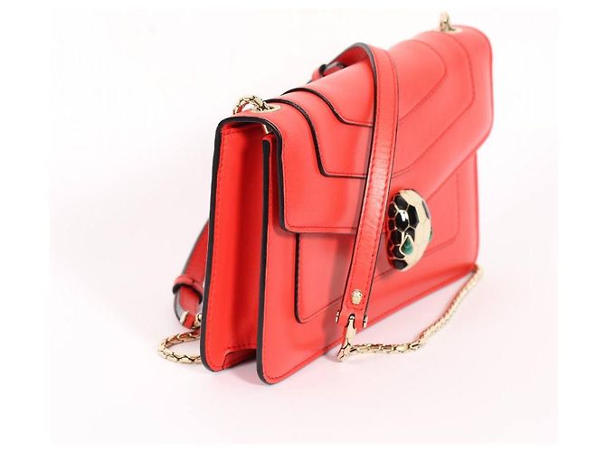 Bulgari Borsa BVLGARI Serpenti rossa Corallo - vista 4