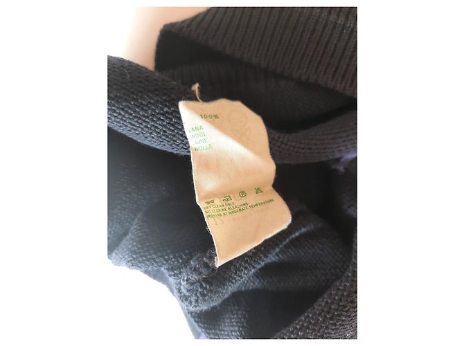 Gianni Versace Strickwaren Vintage Herren Wollpullover 80S 90S Schwarz Mehrfarben - Ansicht 12