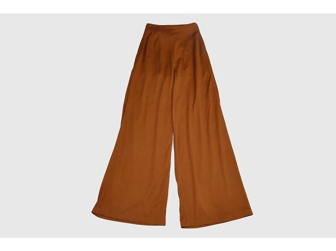Hermès HERMES Hose T.FR Einheitsgröße Seide Braun - Ansicht 2