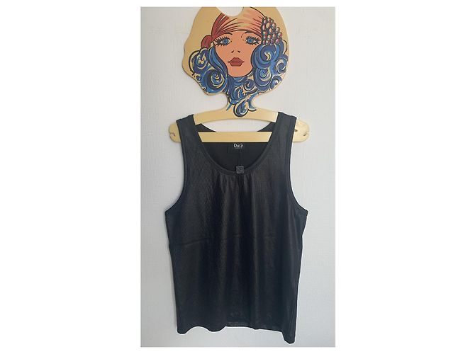 Top sin mangas negro brillante Dolce & Gabbana - vista 3