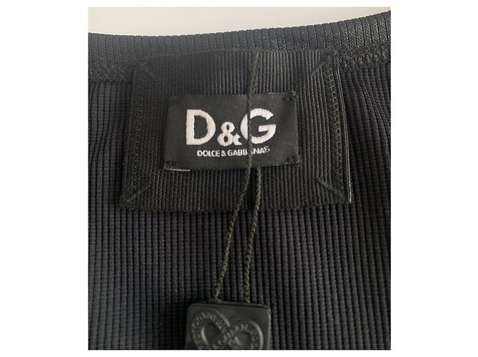 Top sin mangas negro brillante Dolce & Gabbana - vista 6
