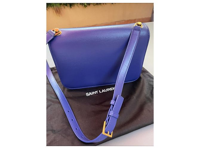 La sciarpa a cartella Yves Saint Laurent Blu Blu navy - vista 2
