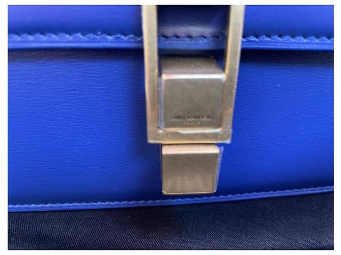 La sciarpa a cartella Yves Saint Laurent Blu Blu navy - vista 4