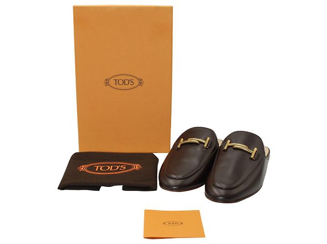 Mules T foderati di Tod's in pelle Marrone - vista 2