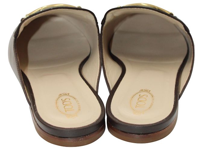 Mules T foderati di Tod's in pelle Marrone - vista 5