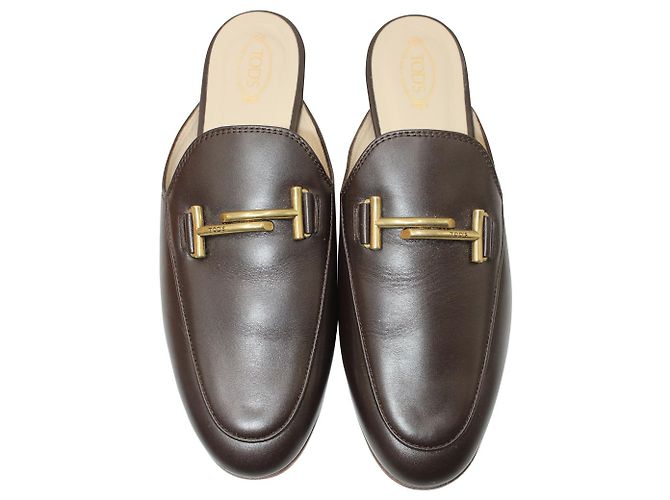 Mules T foderati di Tod's in pelle Marrone - vista 6