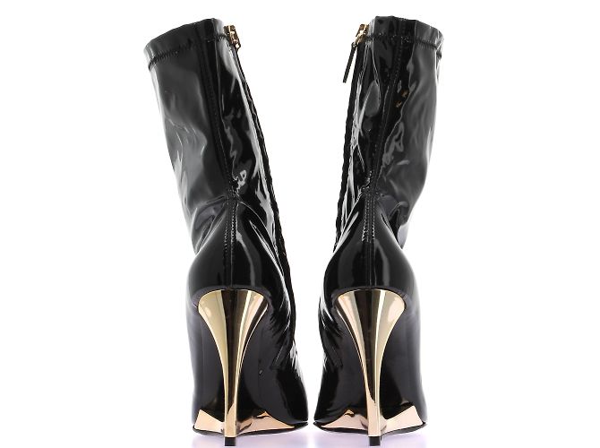 Autre Marque Botas Les Petits Joueurs T.EU 41 de cuero patentado Negro - vista 6