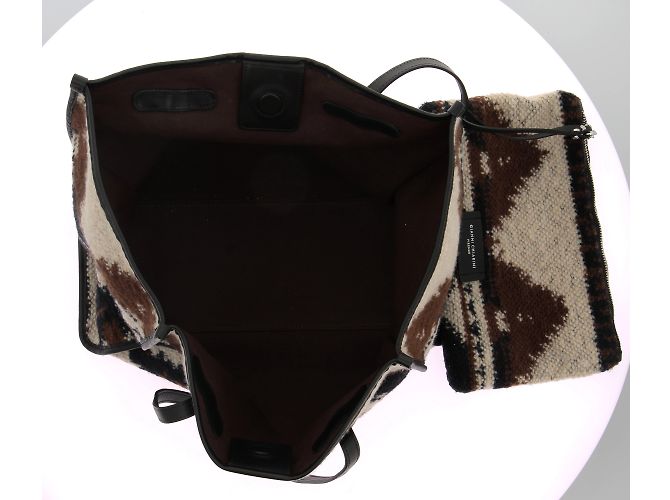 GIANNI CHIARINI Borse T.  WOOL Marrone - vista 6