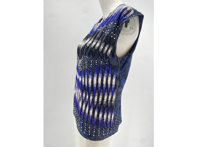 Top Peter Pilotto T.FR 42 de seda Azul - vista 3