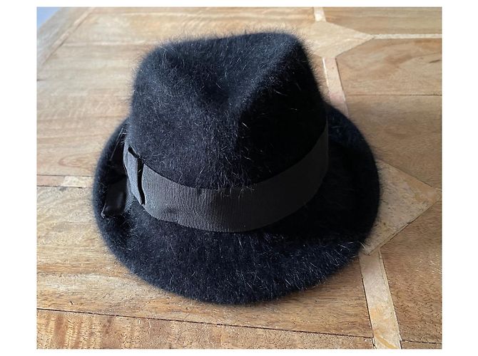 Cappello Fornarina Nero in Angora T. S (54-55 cm) - vista 3