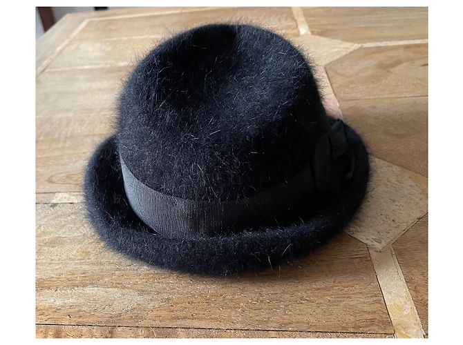 Cappello Fornarina Nero in Angora T. S (54-55 cm) - vista 4