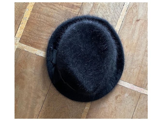 Cappello Fornarina Nero in Angora T. S (54-55 cm) - vista 7