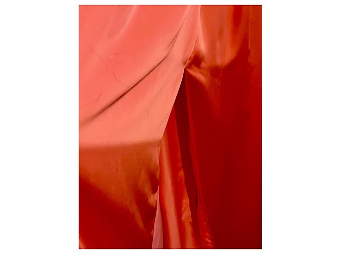 Vera Wang L'abito da sera monospalla è rosa salmone Corallo - vista 4