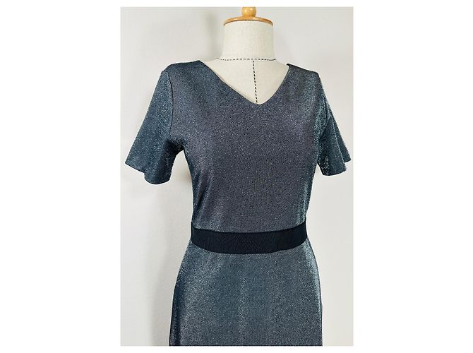Vestido Hugo Boss Gris de Algodón - vista 2