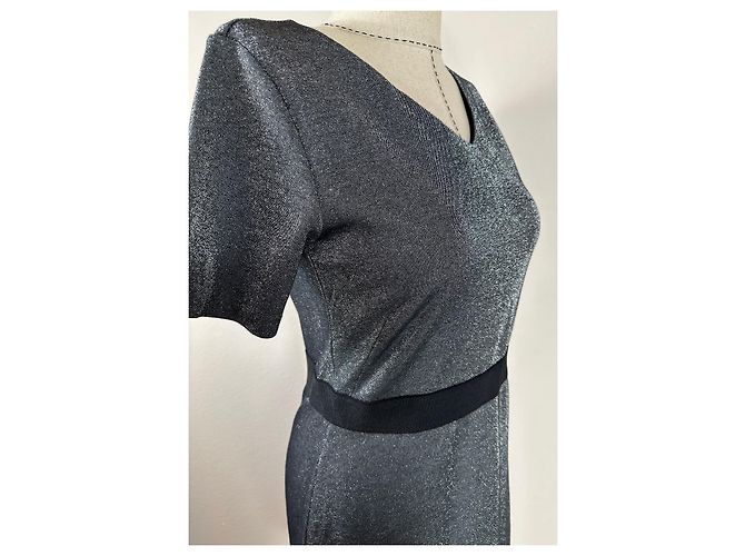 Vestido Hugo Boss Gris de Algodón - vista 4