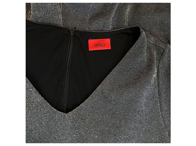 Vestido Hugo Boss Gris de Algodón - vista 6