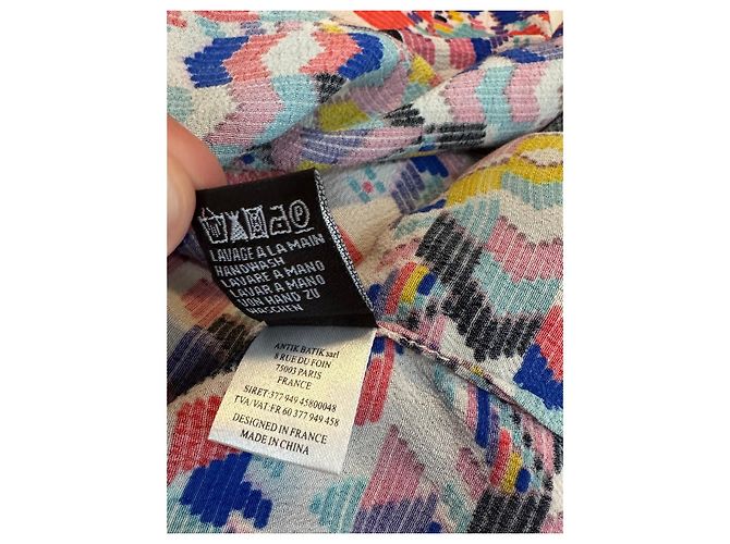 Abito polo Beau Antik Batik in viscosa Multicolore - vista 6